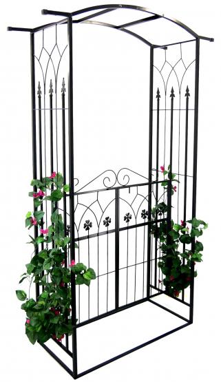 Zahradní pergola s brankou 106x50x217cm / CH9074