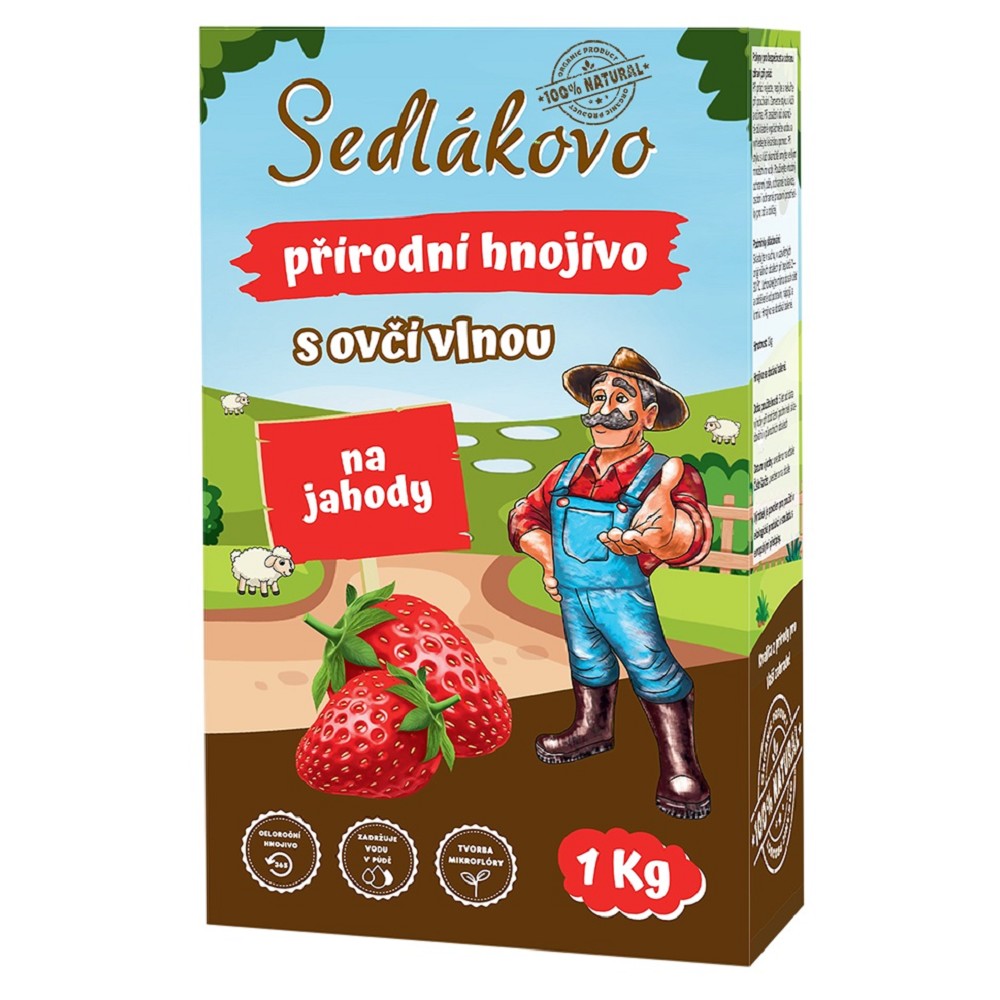 Levně Sedlákovo hnojivo s ovčí vlnou na jahody 1 kg