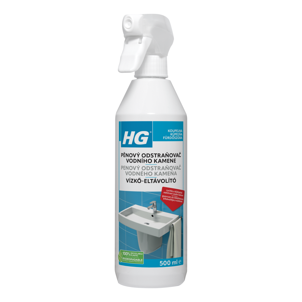 Levně HG 21805 Pěnový čistič vodního kamene 500ml