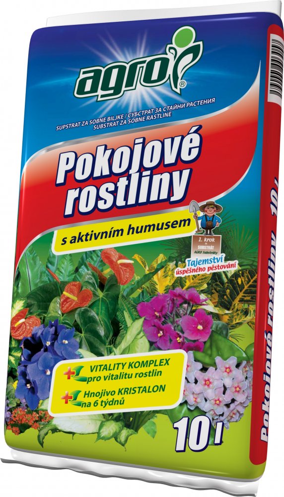 AGRO Substrát pro pokojové rostliny 10l