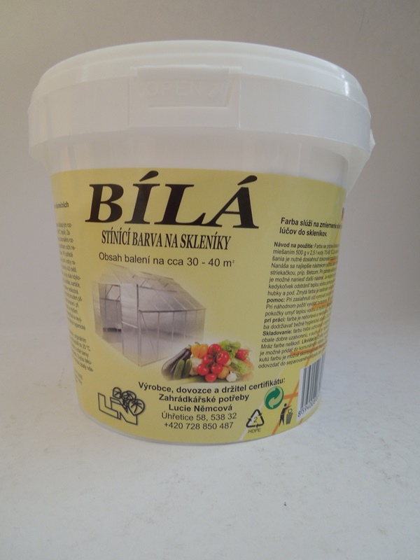 Barva stínící - bílá 500g