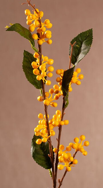 Levně Wild Berry Spray 64 cm žlutá F404-Y