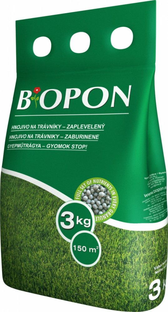 Levně Bopon hnojivo na trávník zaplevelený 3 kg