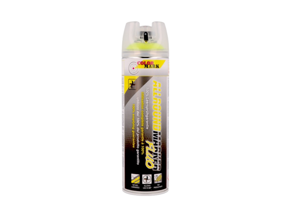 Levně Sprej Allroundmarker Fluo 360° 500ml - žlutá