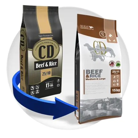 Delikan Dog CD Beef/Rice - 15kg