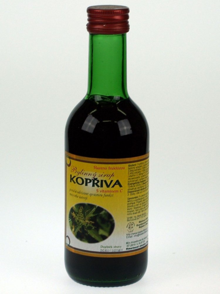 Levně Bylinný fruktózový sirup KOPŘIVA 290 g