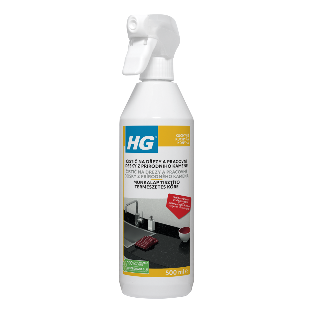 Levně HG 34051 Čistič na desky kuchyňské linky z přírodního kamene 500ml
