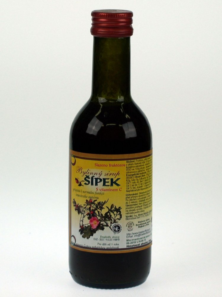 Bylinný fruktózový sirup ŠÍPEK 290 g