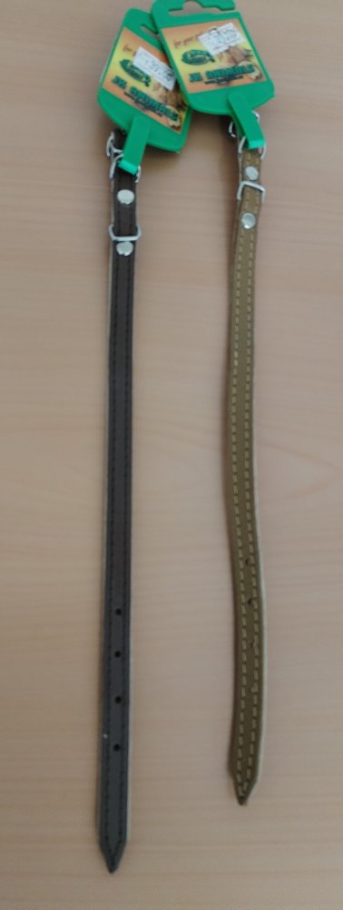 Levně Obojek 41910 kůže hnědý