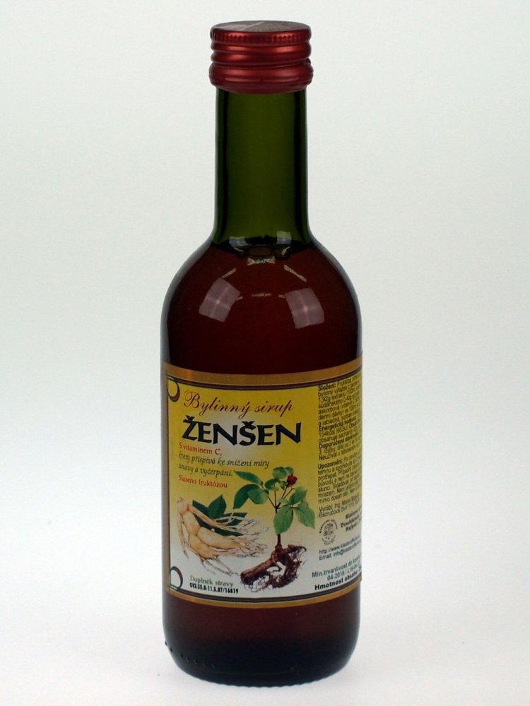 Levně Bylinný fruktózový sirup ŽENŠEN 290 g