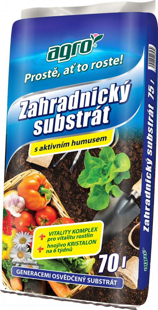 Levně AGRO Zahradnický substrát 70l