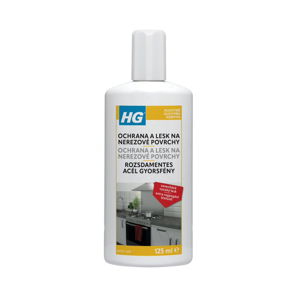 Levně HG 48201 Rychlý lesk pro nerezový kov 125ml