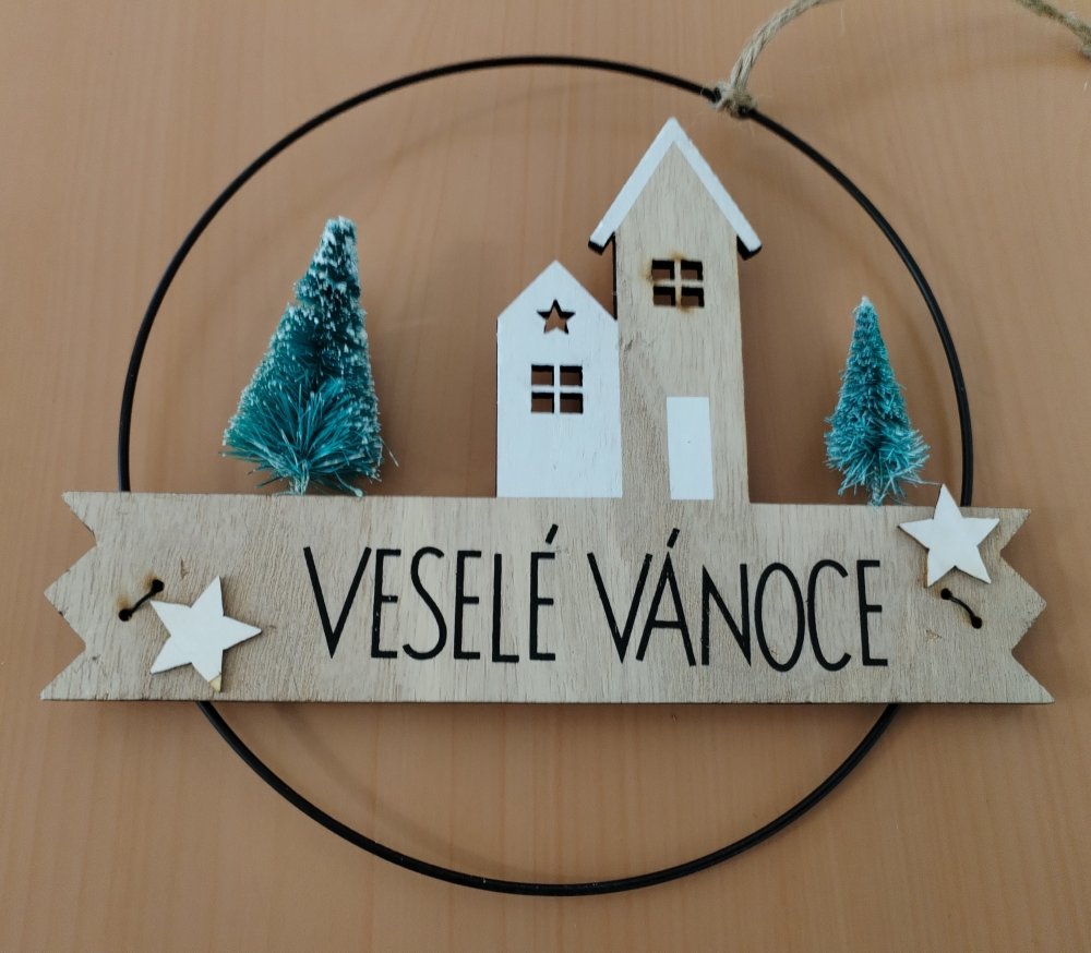 Levně Baňka Veselé Vánoce X533