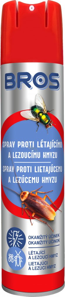 Levně Bros Sprej proti létajícímu a lezoucímu hmyzu 400ml