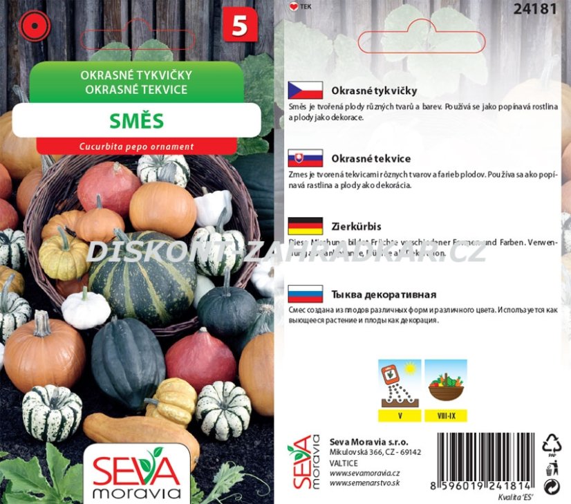 24181 Okrasné tykvičky směs 10s / 3711
