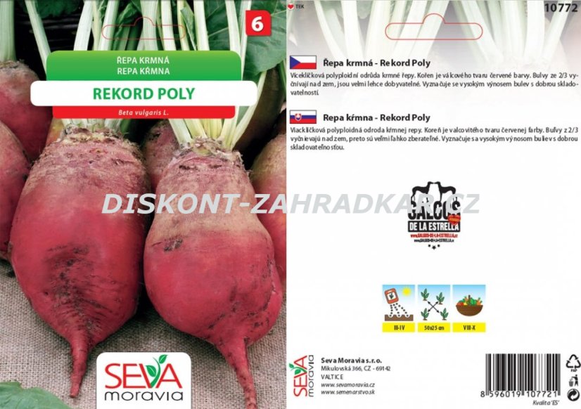 10772 Řepa krmná Rekord Poly 10g / 2905 10772 Řepa krmná Rekord Poly 10g / 2905