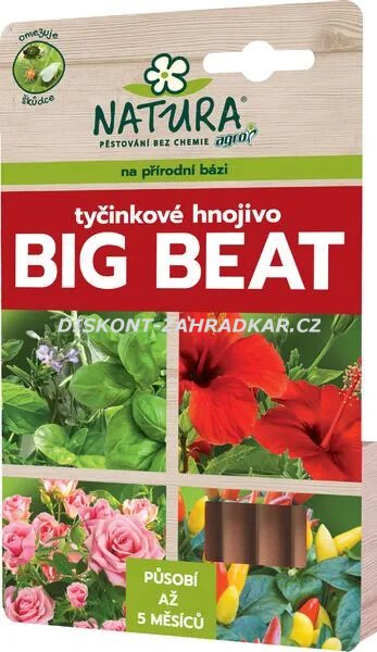 NATURA Big Beat tyčinkové hnojivo 12 ks