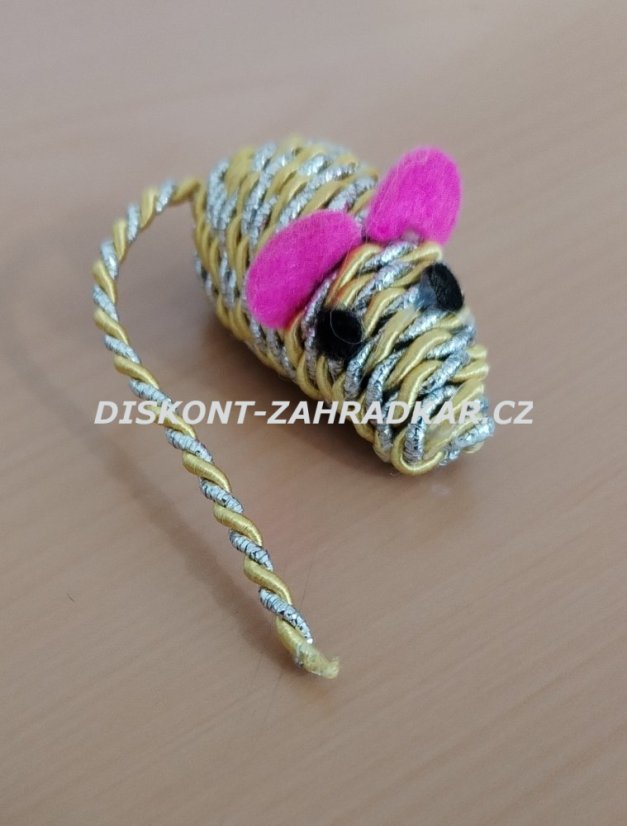 Hračka pro kočky myš 3120 Twisty žlutá