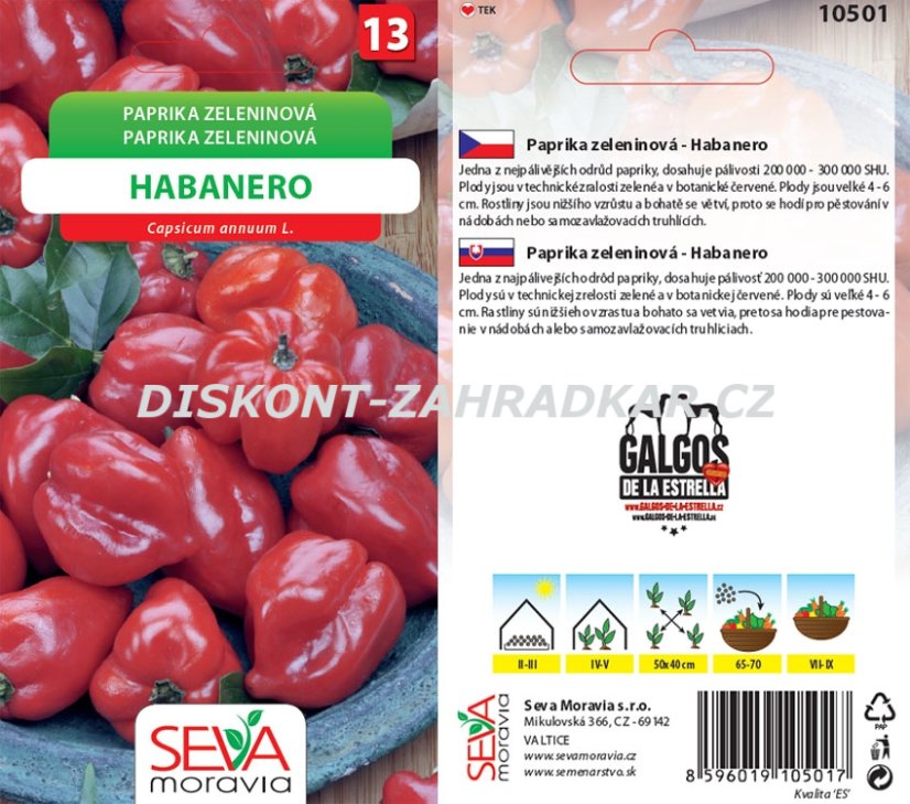 10501 Paprika Habanero červ. 15s / 2108 10501 Paprika Habanero červ. 15s / 2108