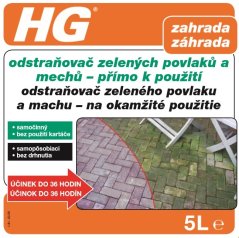 HG 52750 Odstraňovač zelených povlaků a mechů 5L NEZASÍLÁME