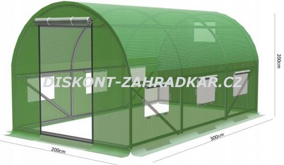Foliovník segmentový 3x2x2m ZELENÝ/ CH5552