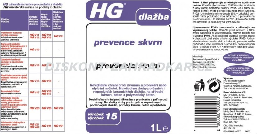 HG 44710 Prevence skvrn na dlažbě 1000 ml