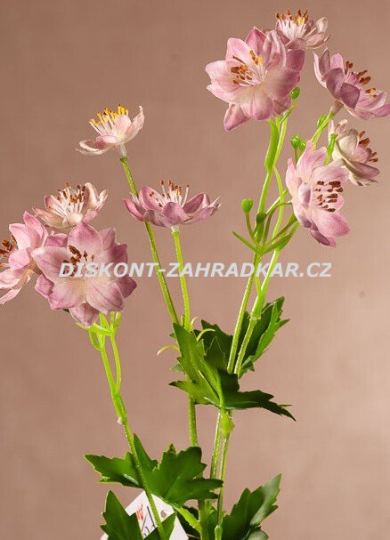 Divoká květina 42 cm růžová F395-P