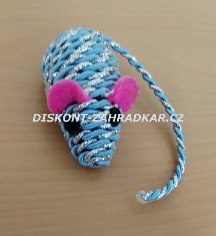 Hračka pro kočky myš 3120 Twisty modrá