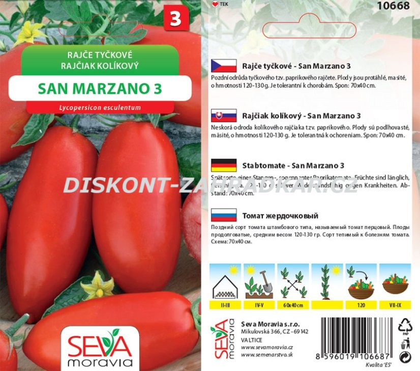 10668 Rajče San Marzano 3 0,2g / 2603 10668 Rajče San Marzano 3 0,2g / 2603