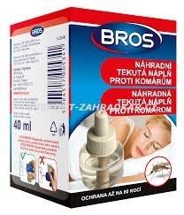 BROS Náhradní tekutá náplň proti komárům 40ml (60 nocí)