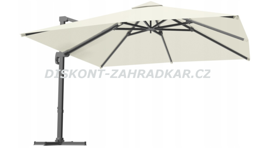 Boční slunečník Mini ROMA 2,5x2,5m BÉŽOVÝ/ CH5385