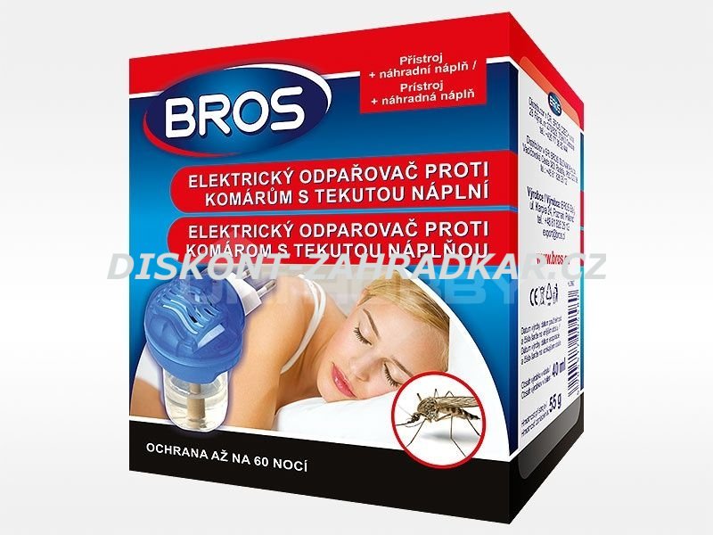 Bros Elektrický odpařovač proti komárům s tekutou náplní 40ml