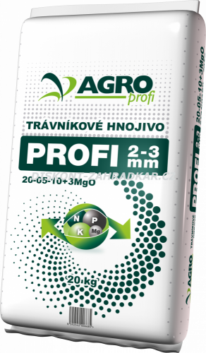 AGRO PROFI Trávníkové hnojivo 20-05-10+3MgO 20kg (JARNÍ)