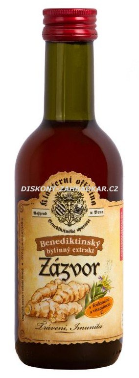 Bylinný fruktózový sirup ZÁZVOR 290 g