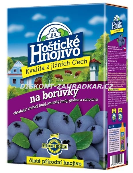 Hoštické hnojivo s guánem Borůvky 1kg