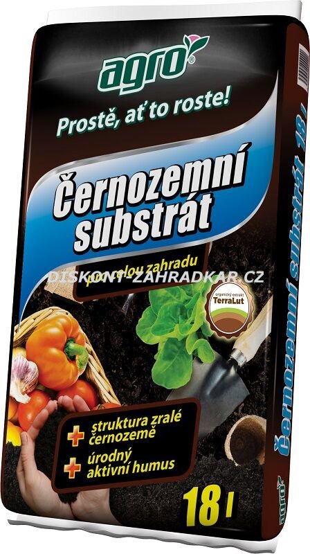 AGRO Černozemní substrát pro celou zahradu 18l