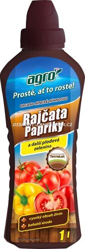 Organo-minerální kapalné hnojivo na rajčata, papriky a okurky 1 l