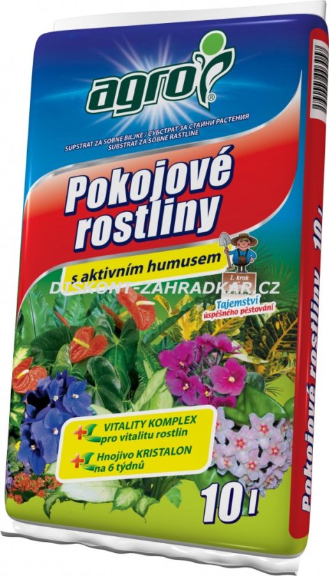 AGRO Substrát pro pokojové rostliny 10l