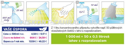 e 3380 Univerzální úklidový prostředek levandule 1L