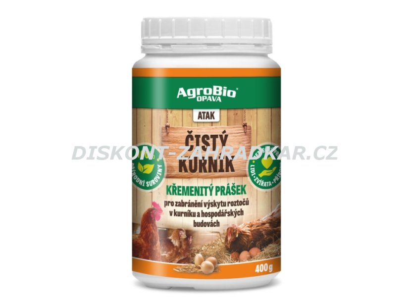 Atak Čistý kurník Křemenitý prášek 400g