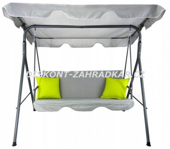 CH9987 Zahradní houpačka A-type 170x110x153 šedá