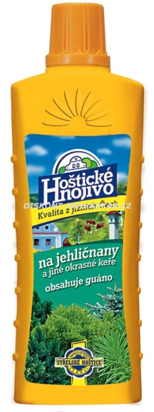 Hoštické hnojivo jehličnany s guánem 500ml Hoštické hnojivo jehličnany s guánem 500ml