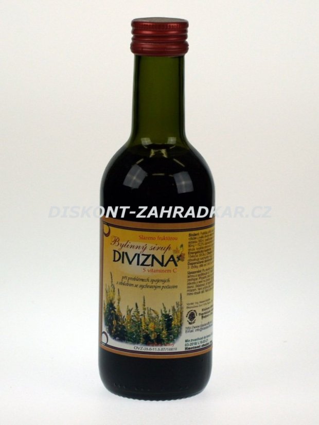 Bylinný fruktózový sirup DIVIZNA 290 g