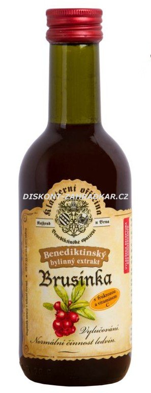 Bylinný fruktózový sirup BRUSINKA 290 g
