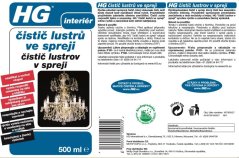 HG 16705 Čistič lustrů ve spreji 500 ML