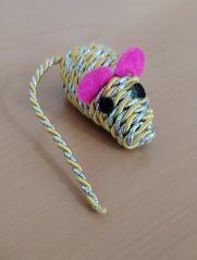 Hračka pro kočky myš 3120 Twisty žlutá