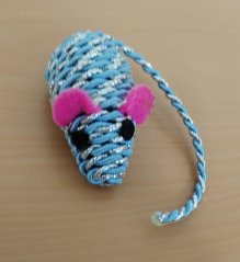 Hračka pro kočky myš 3120 Twisty modrá