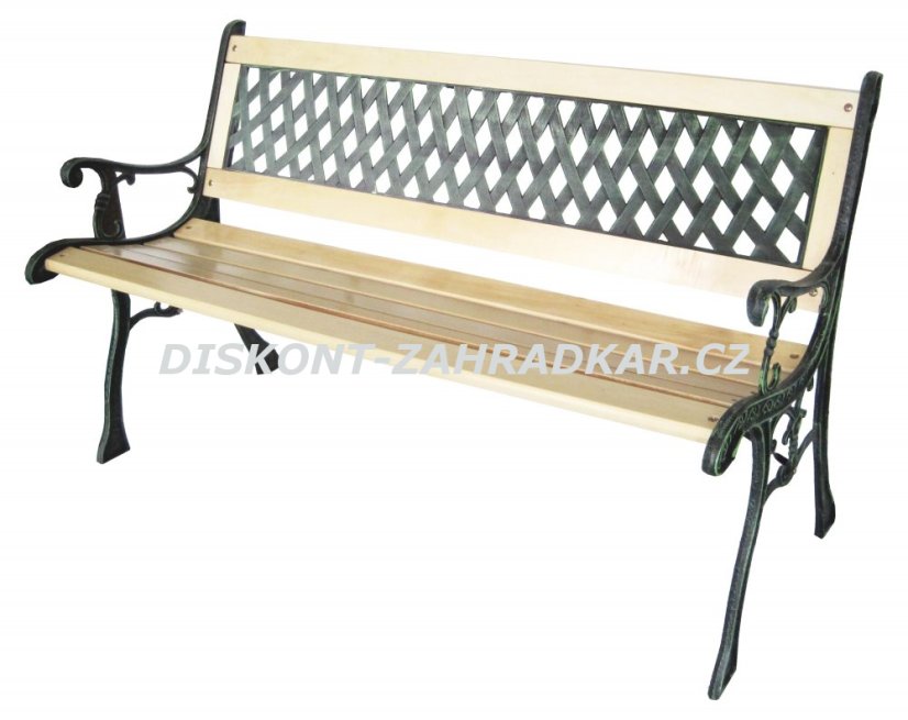 CH2776 Lavička zahradní pro 2 osoby 122x56x74cm