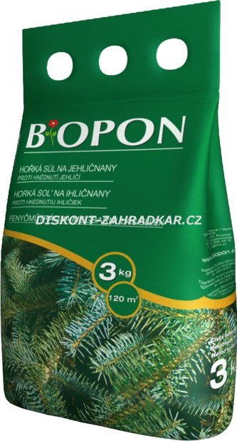 Bopon Hořká sůl pro jehličnany 3kg Bopon Hořká sůl pro jehličnany 3kg