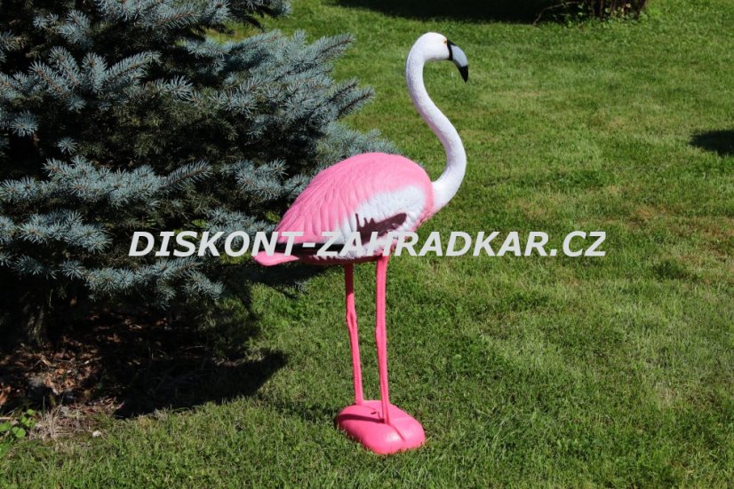 Plameňák 60x22x93cm zahradní dekorace / CH9219